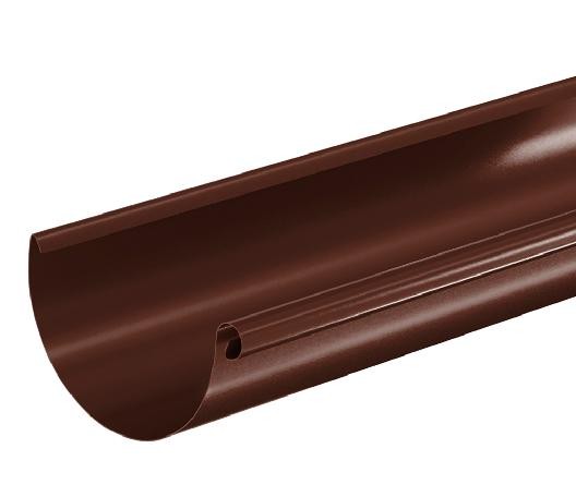 Водосток Aquasistem, система 150/100 - Водосточный желоб 3.00м RAL 8017 Коричневый купить в 
