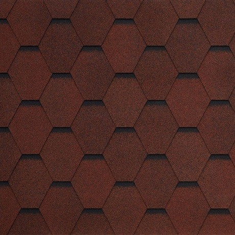 Гибкая черепица Tegola GARDA rosso 409 купить в 