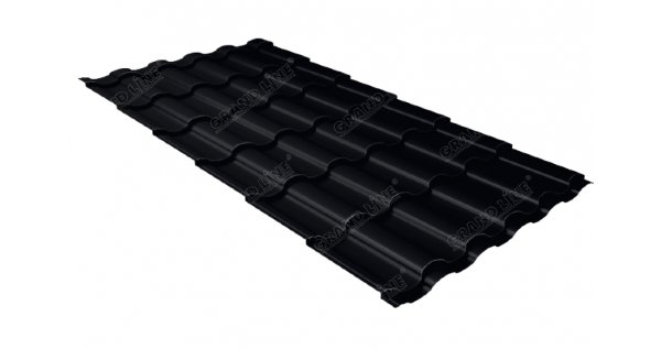 Металлочерепица кредо 0,45 Drap RAL 9005 черный купить в 
