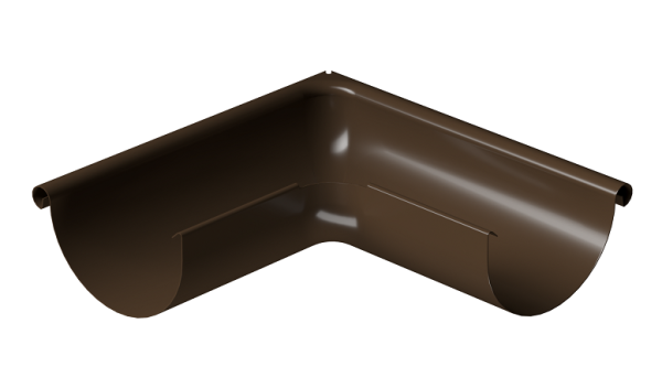 Угол внешний 90° D125 Döcke STAL PREMIUM Каштан, (RAL 8017) купить в 