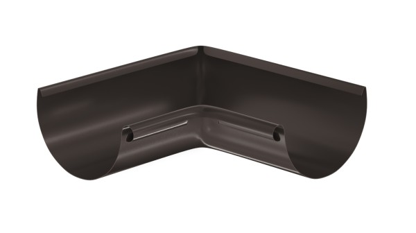 Водосток Aquasistem, система 125x90 - Угол желоба, внутренний 90° RR 32 Тёмно-Коричневый купить в 