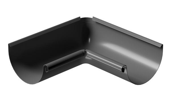 Угол внутренний 90° D125 Döcke STAL PREMIUM Графит, (RAL 7024) купить в 