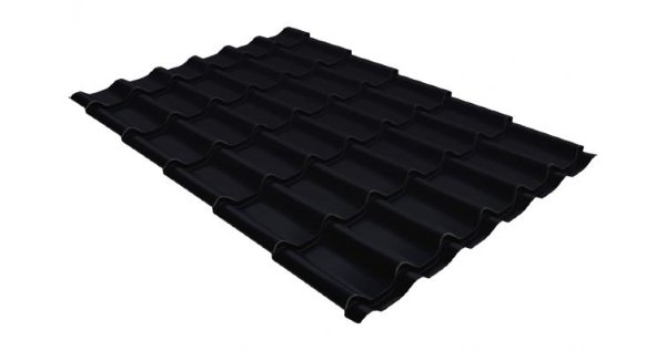 Металлочерепица классик GL 0,5 Velur20 RAL 9005 черный купить в 