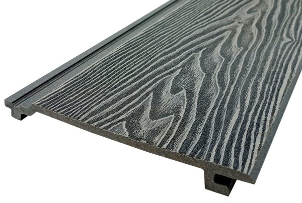 Сайдинг Darvolex 185x19x3000мм, 3D тиснение Серый купить в 