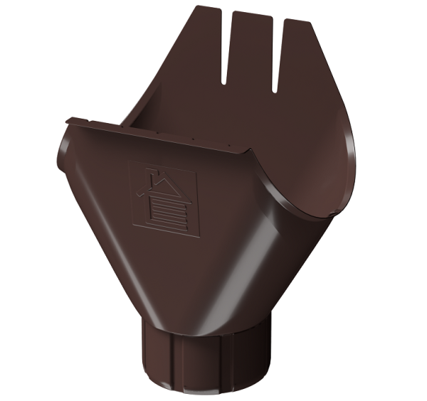 Воронка желоба D125 Döcke STAL PREMIUM Шоколад, (RAL 8019) купить в 