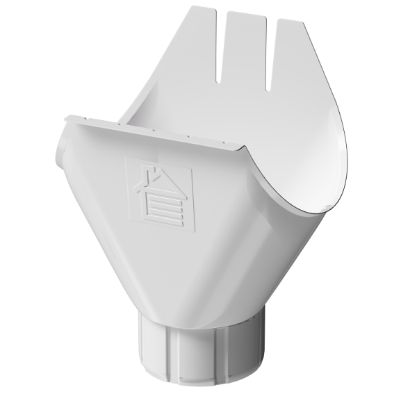 Воронка желоба D125 Döcke STAL PREMIUM Пломбир, (RAL 9010) купить в 