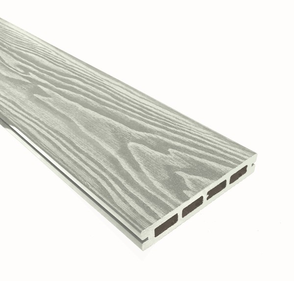 Террасная доска из ДПК Terrapol Смарт 3D Пустотелая с пазом Дуб беленый купить в 