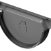 Заглушка желоба D125 Döcke STAL PREMIUM Графит, (RAL 7024) купить в 