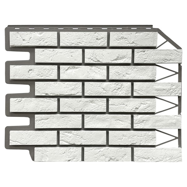 Фасадная панель FineBer, Кирпич Баварский, Белый купить в 