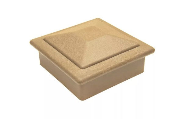 Крышка верхняя ПВХ для столба Deckart 125х125 Орех купить в 