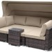 Диван-Трансформер AFINA плетеный из иск. ротанга AFM-320B Brown купить в 