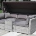 Диван-Трансформер AFINA плетеный из иск. ротанга AFM-320G Grey купить в 