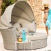 Диван-Трансформер AFINA плетеный из иск. ротанга AFM-325 Beige купить в 