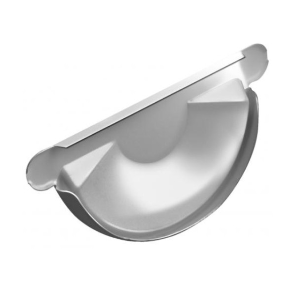Водосток Grand Line 150x100 – Заглушка желоба RAL 9003 купить в 