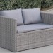Диван-Трансформер AFINA плетеный из иск. ротанга S330G-W78 Grey купить в 
