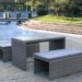 Диван-Трансформер AFINA плетеный из иск. ротанга S330G-W78 Grey купить в 