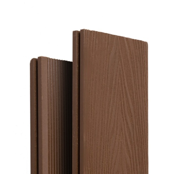 Террасная доска Ecodecking Экстра 3D полнотелая Шоколад купить в 