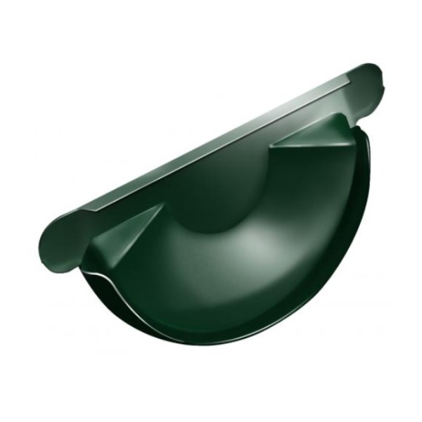 Водосток Grand Line 125x90 – Заглушка желоба RAL 6005 купить в 