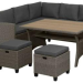 Комплект мебели AFINA плетеной из иск. ротанга AFM-307G-Grey купить в 