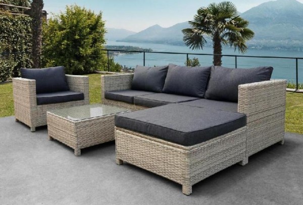 Комплект мебели AFINA плетеной из иск. ротанга YR821G Grey/Grey купить в 