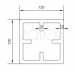 Столб SEQUOIA Evolution 3D WOOD BROWN купить в 