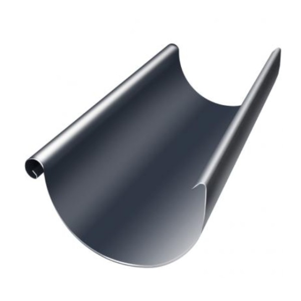 Водосток Grand Line 150x100 – Полукруглый желоб 3 метра RAL 7024 купить в 