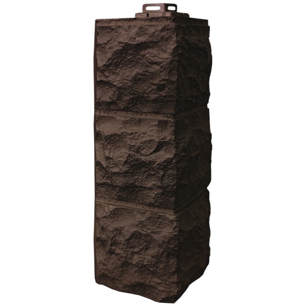 Угол Фасайдинг Серия «Доломит» Тёмно Коричневый купить в 