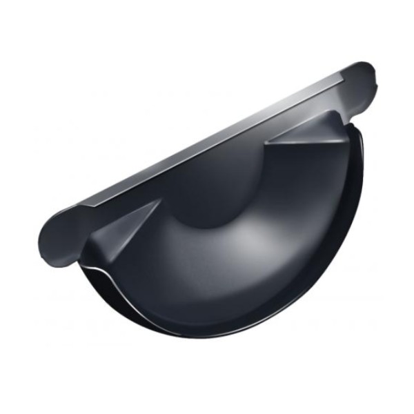 Водосток Grand Line 150x100 – Заглушка желоба RAL 7024 купить в 