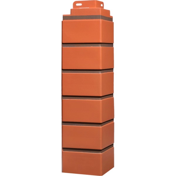 Угол Фасайдинг Серия  «Кирпич клинкерный» Керамический купить в 