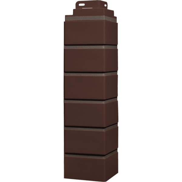 Угол Фасайдинг Серия «Кирпич клинкерный» Жженный купить в 