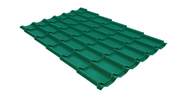 Металлочерепица классик 0,5 Satin RAL 5021 купить в 