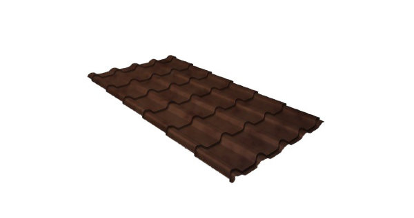 Металлочерепица камея 0,45 Safari Twincolor Brown купить в 
