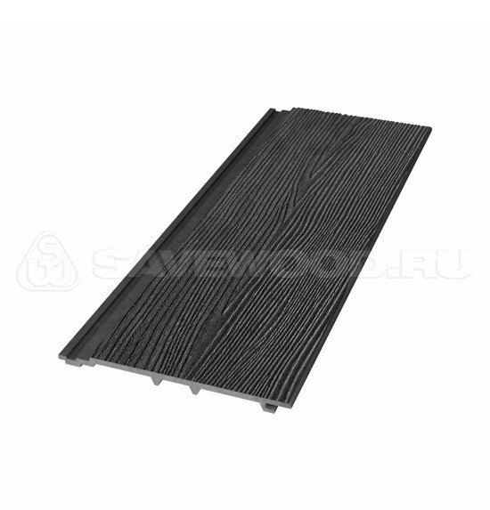 Сайдинг из дпк savewood sw-cedrus радиальный распил черный купить в 