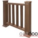 Ограждение из ДПК Outdoor Классик 3D STORM коричневый микс купить в 