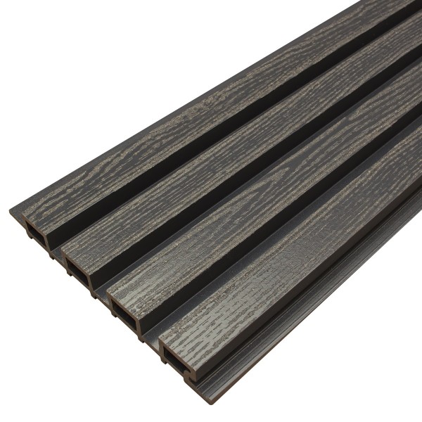 Фасадная доска из ДПК Faynag Wood Рейка Мокрый Асфальт купить в 