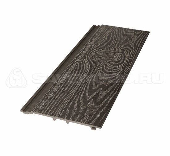 Сайдинг из дпк savewood sw-cedrus тангенциальный распил темно-коричневый купить в 