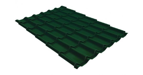 Металлочерепица классик GL 0,5 Velur20 RAL 6005 зеленый мох купить в 