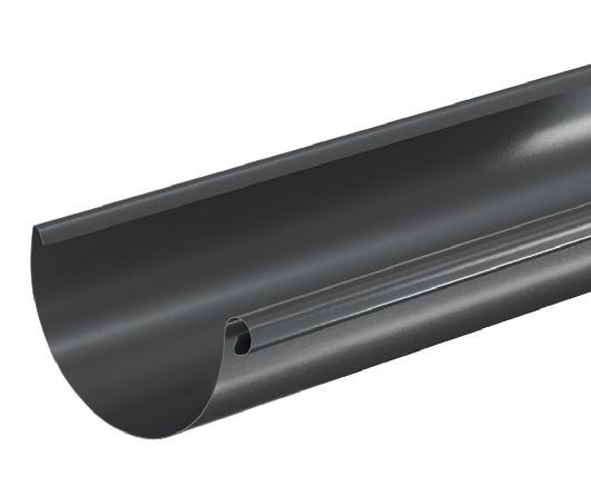 Водосток Aquasistem, система 125x90 - Водосточный желоб 3.00м RAL 7024 Тёмно-серый купить в 