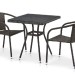 Комплект плетеной мебели AFINA из иск. ротанга T282BNT/Y137C-W53 Brown 2Pcs купить в 