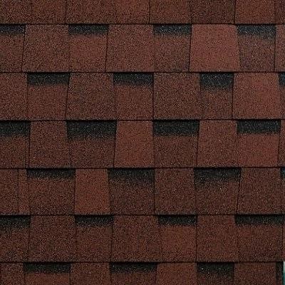 Двухслойная ламинированная черепица Shinglas, серия Фазенда – Красный купить в 