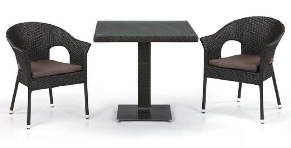 Комплект плетеной мебели AFINA из иск. ротанга T605SWT/Y79A-W53 Brown 2Pcs купить в 