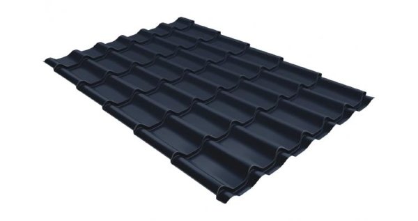 Металлочерепица классик 0,5 Satin RAL 7024 мокрый асфальт купить в 