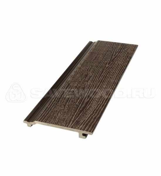 Сайдинг из дпк savewood sw-sorbus радиальный распил темно-коричневый купить в 
