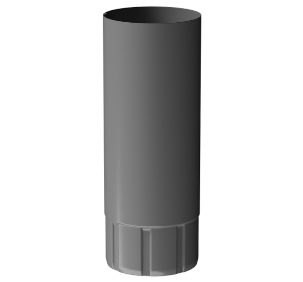 Труба водосточная 1 м D90 Döcke STAL PREMIUM Графит, (RAL 7024) купить в 