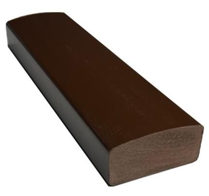 Лавочный брус Ecodecking Некст полнотелый глянцевый 70х35 шоколад купить в 