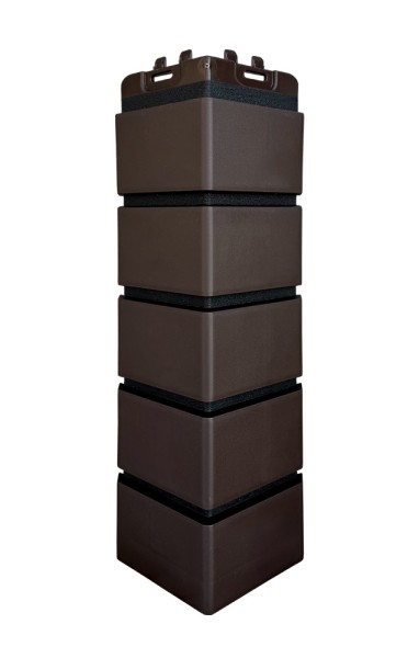 Угол Grand Line клинкерный кирпич ПРЕМИУМ Шоколадный (шов RAL 9005) купить в 