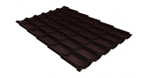Металлочерепица классик 0,5 Satin RAL 8017 шоколад купить в 