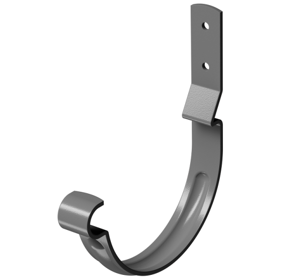 Карнизный крюк короткий (гнутый) D125 Döcke STAL PREMIUM Графит, (RAL 7024) купить в 