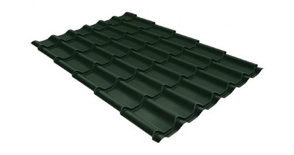 Металлочерепица классик 0,5 Satin RR 11 темно-зеленый купить в 