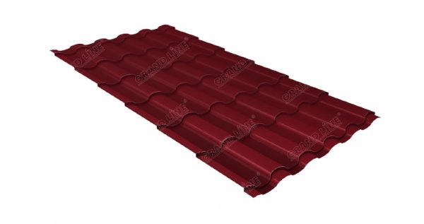 Металлочерепица кредо 0,45 Drap RAL 3005 красное вино купить в 